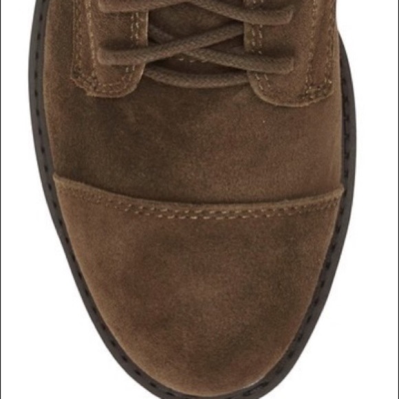 NWT Lucky Brand LP Ictus Olive Oiled Suede leather lace up Combat ankle boots 10 - Picture 12 of 17